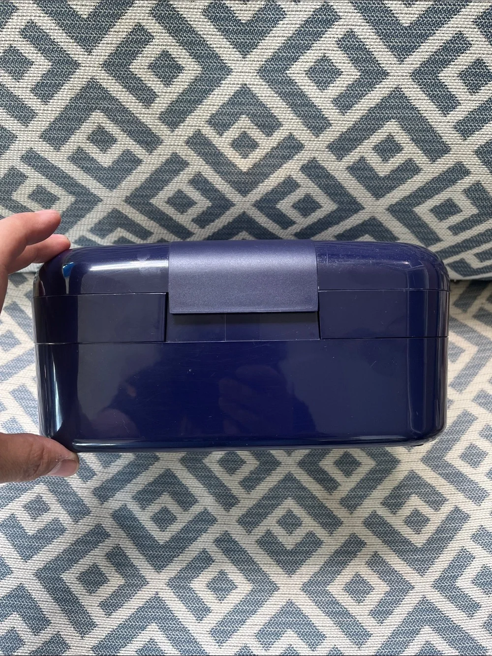 Navy Plastic Multi-Compartment Storage Box